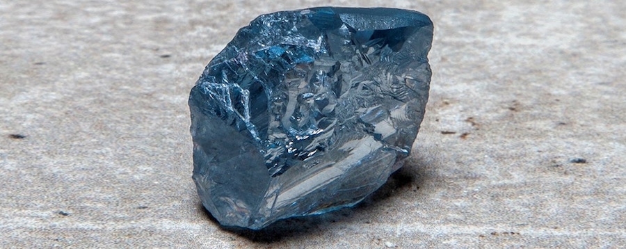 A rough 40-carat blue diamond was discovered at the Cullinan Mine in South Africa in 2021.