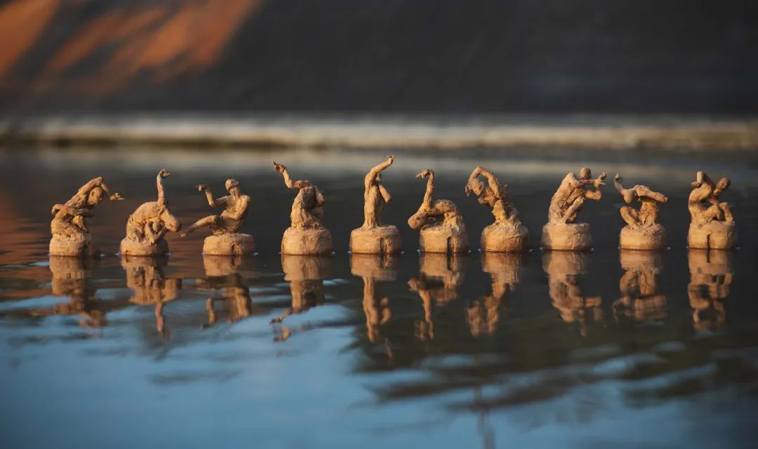 Each sculpture is numbered