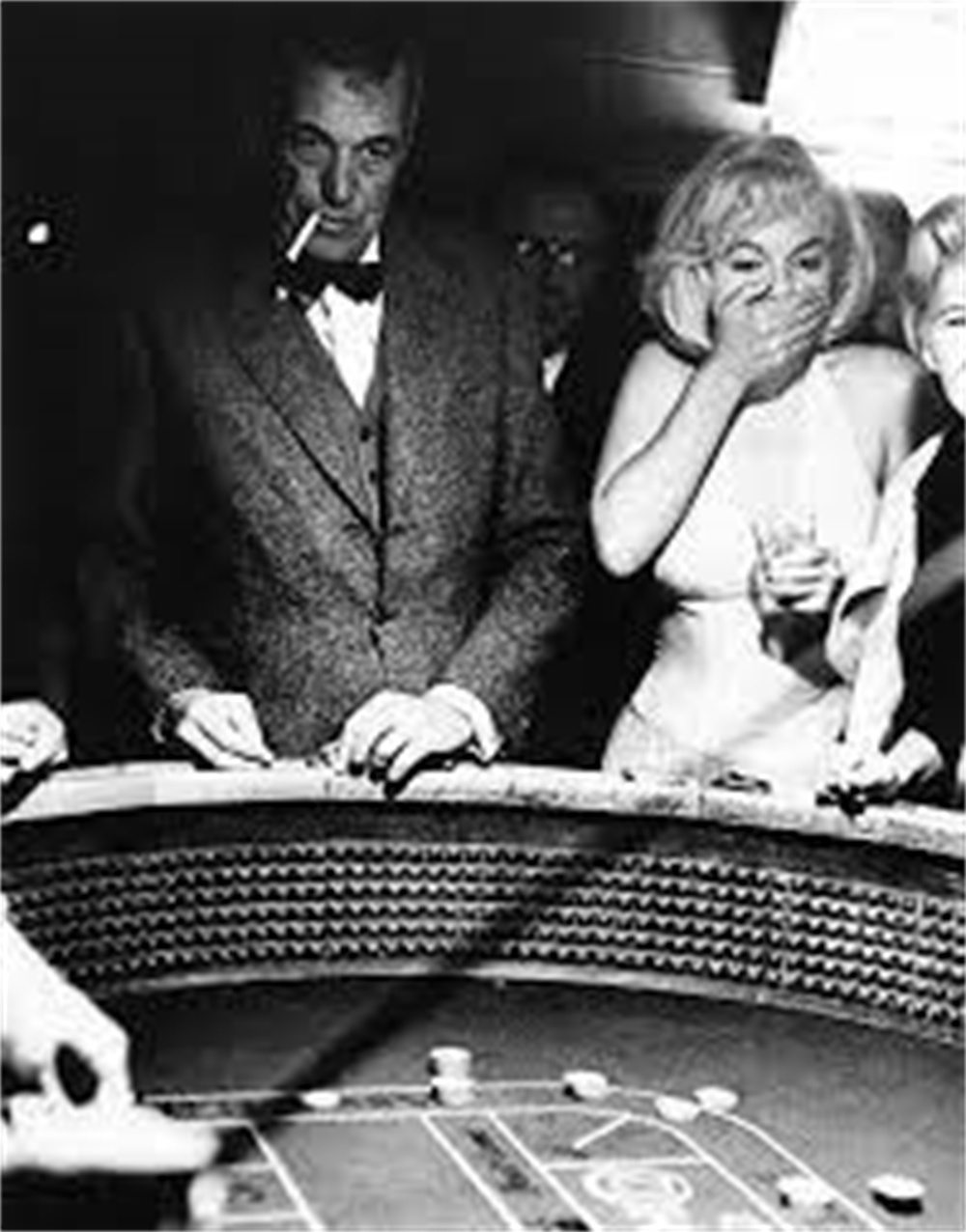 John Huston and Monroe during the filming of "Mandarin Ducks"