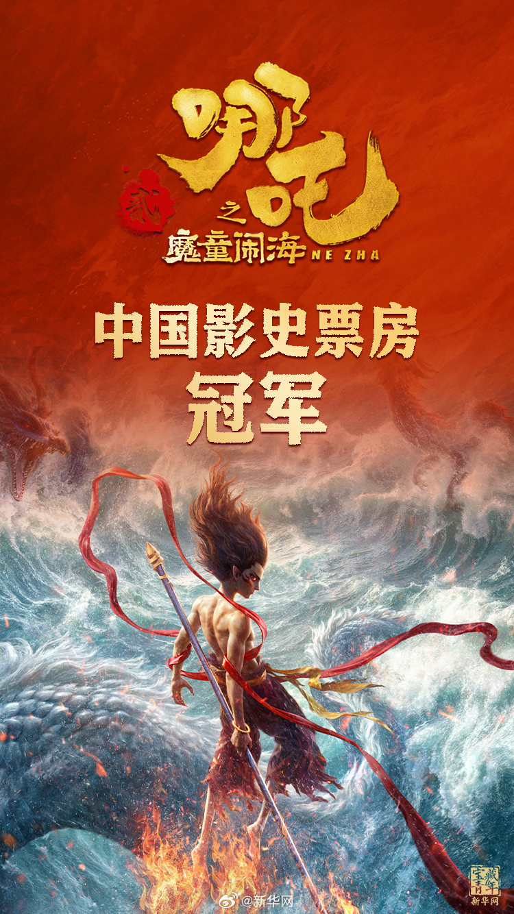"Nezha 2" tops China's box office chart