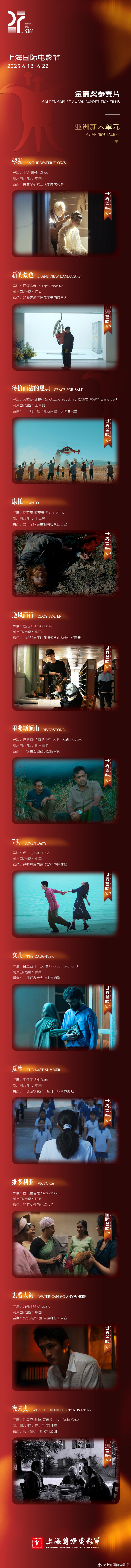 Golden Goblet Awards Asian Newcomer Unit releases film list, young creators show multi-dimensional observation of life