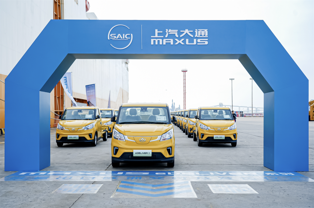 SAIC Maxus Ships 100 Pure Electric Vans to Europe