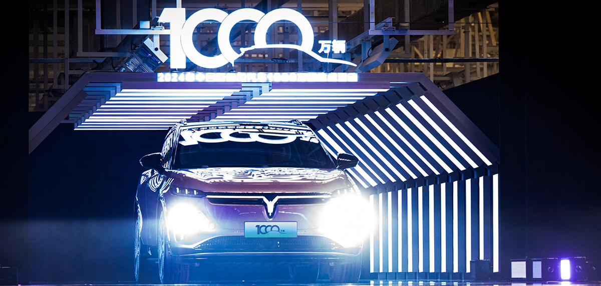 China NEV output and sales top 10 million in a year