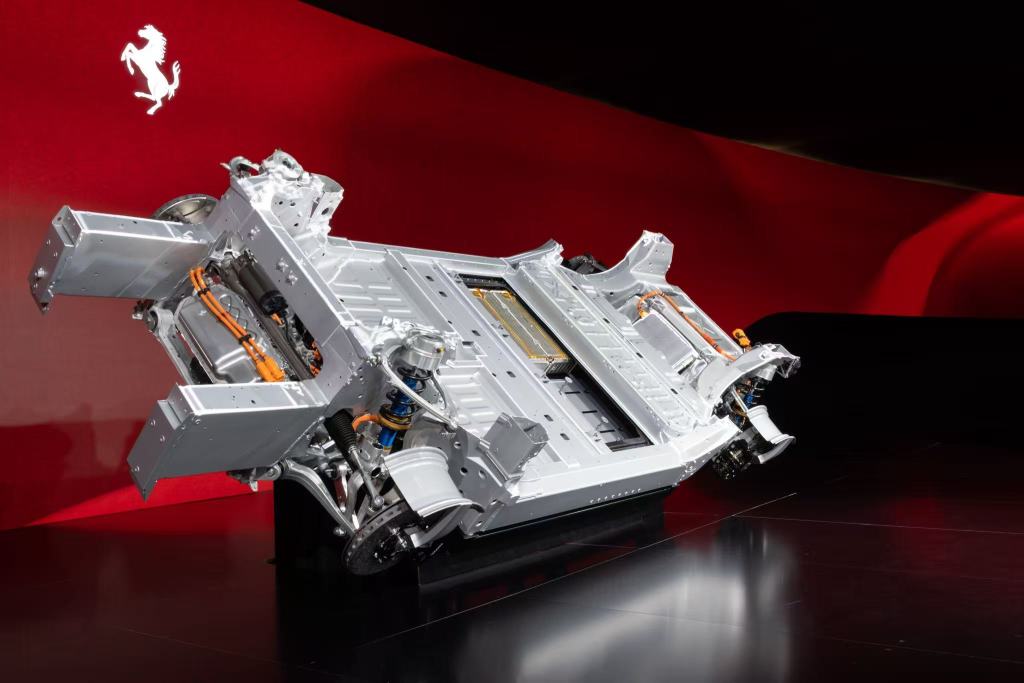 Ferrari Unveils Key Parts for First All-Electric Sports Car