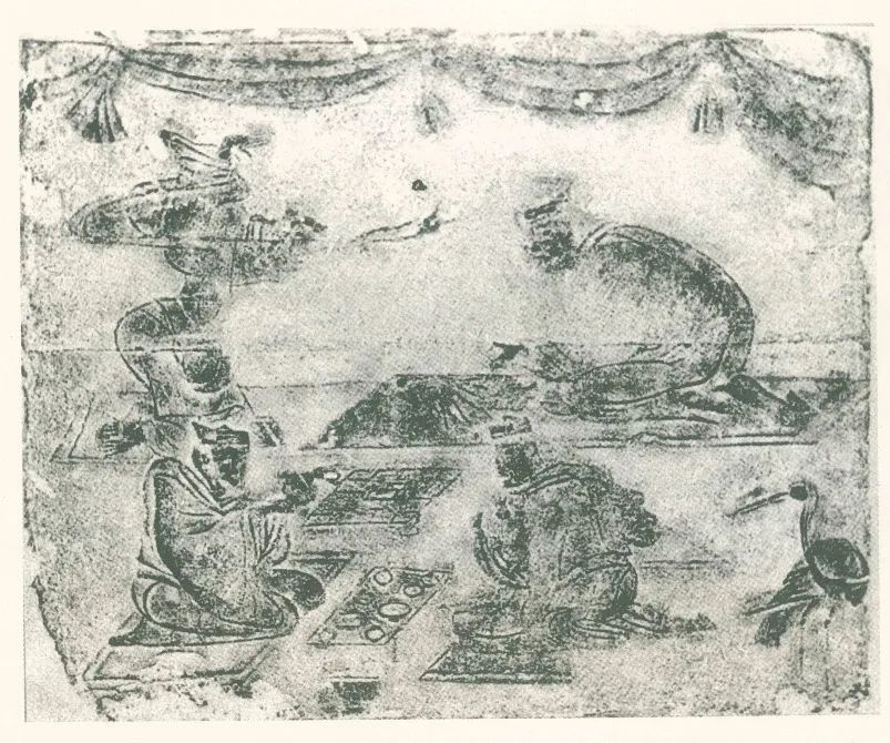 Liubo portrait brick Eastern Han Dynasty Chengdu Museum