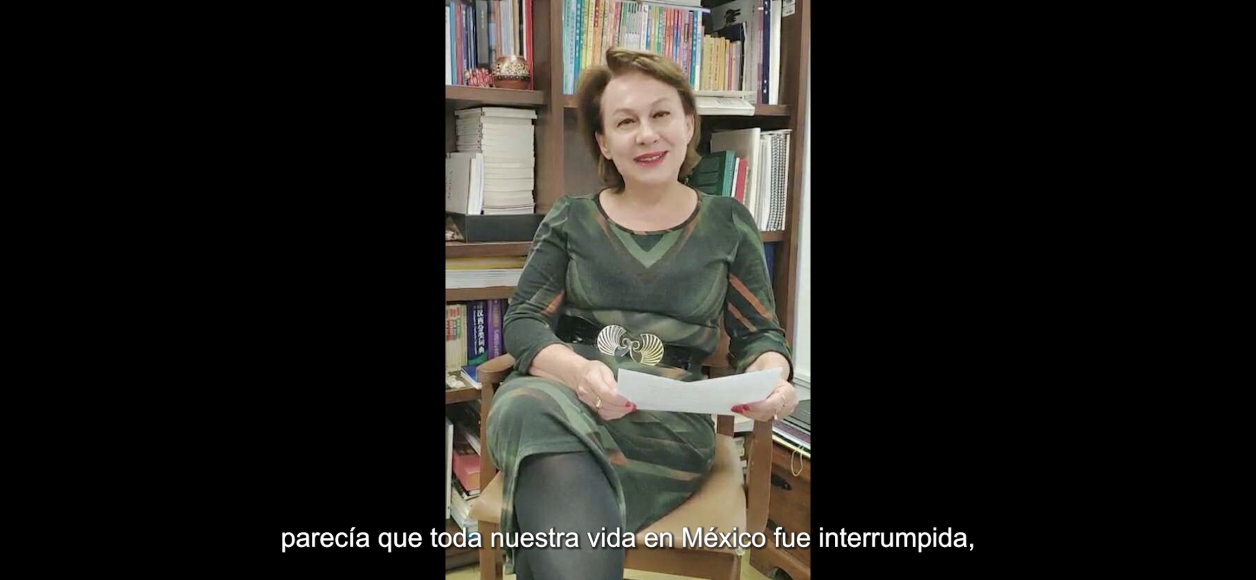 Professor Liana shares her thoughts on the translation and introduction of contemporary Chinese literature through a video link