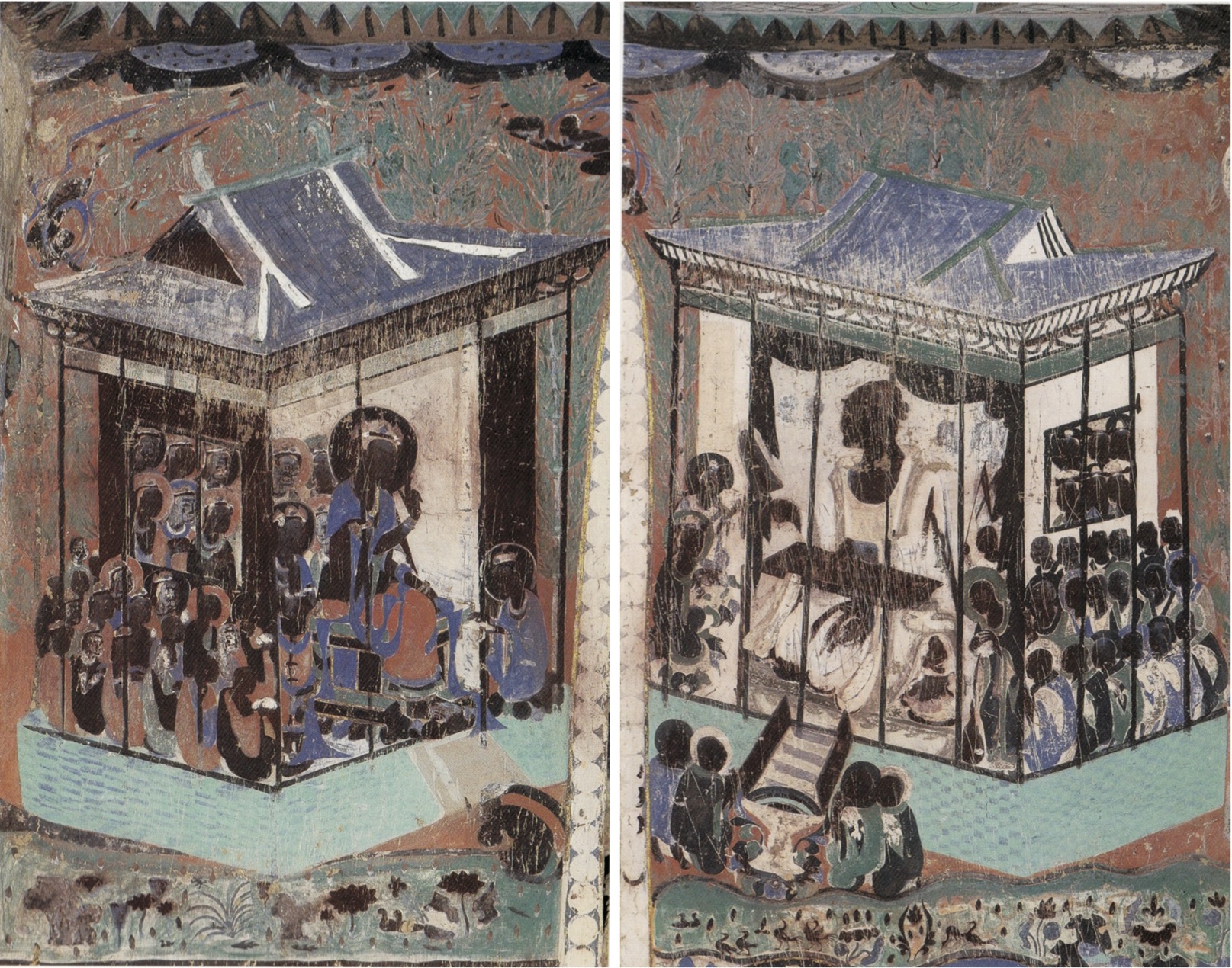 Fig. 5: Early frescoes of