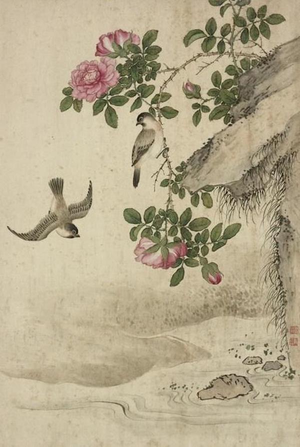 Rose This painting is selected from Jiang Tingxi's