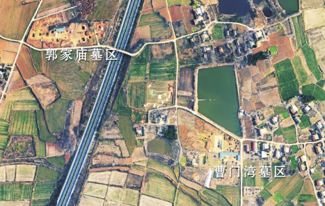 Distribution map of tombs excavated in Guojiamiao cemetery from 2014 to 2016