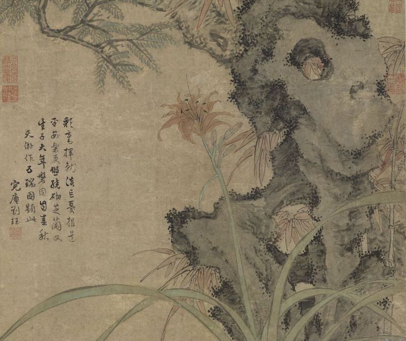 Yuan Lu Guang, Five Rui Figures, Axis (detail) Collection of the National Palace Museum, Taipei