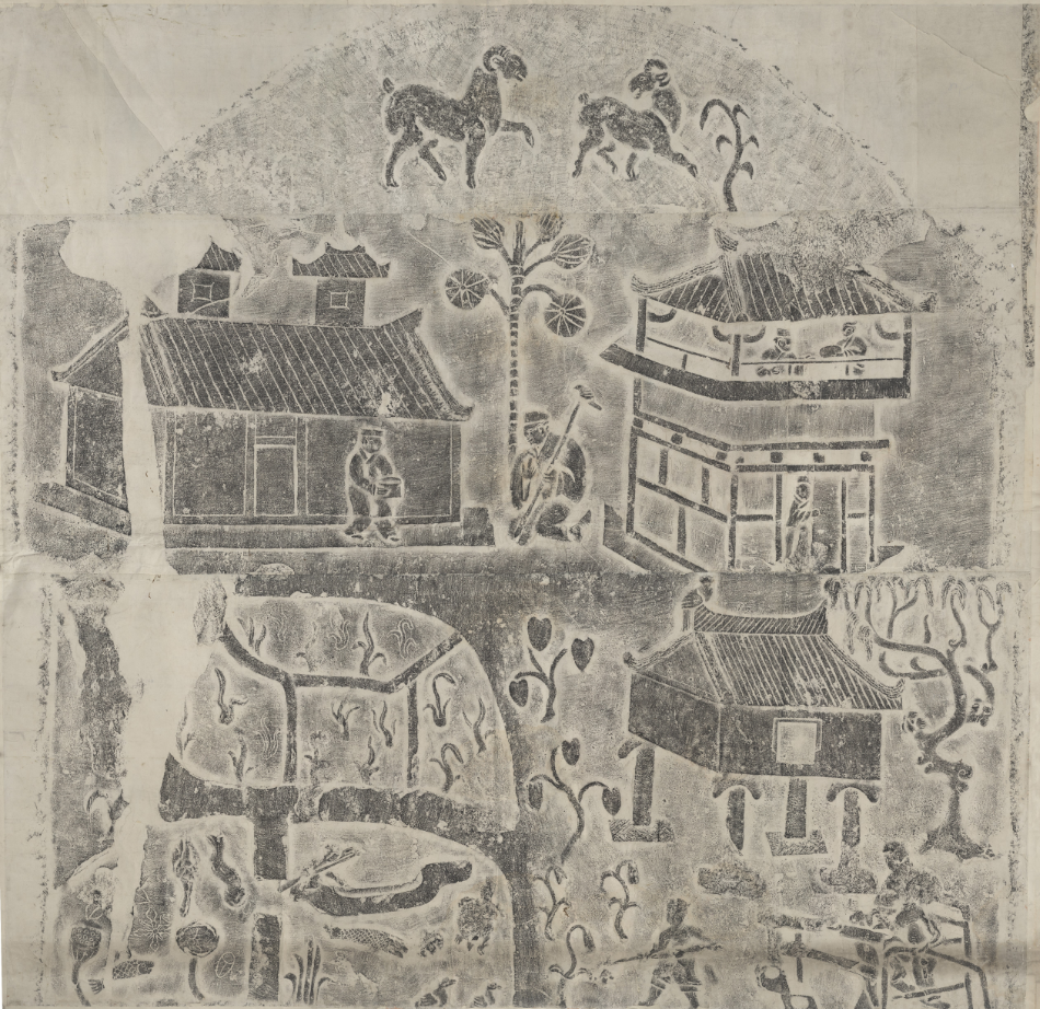 Manor production portrait stone Eastern Han Dynasty Chengdu Museum