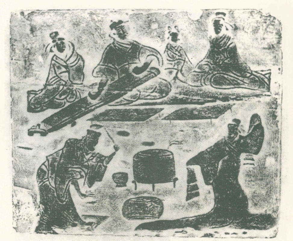 Song, Dance, Feast and Music Portrait Stone Eastern Han Dynasty Chengdu Museum