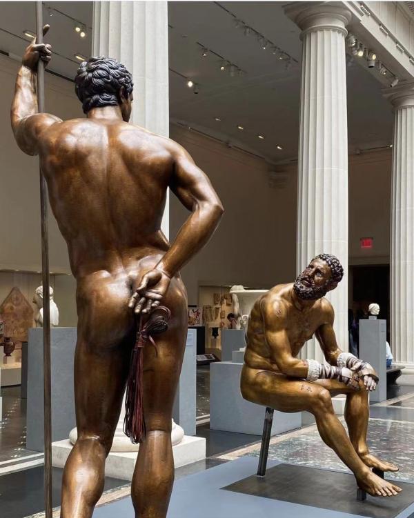 Brinkman's Reconstruction of Roman Quirinal (Boxer) and Other Bronze Statues