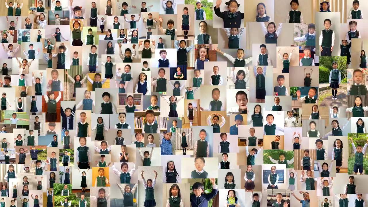 Nearly 200 children from the China Welfare Society kindergarten senior class participated in their first graduation ceremony in an online live broadcast