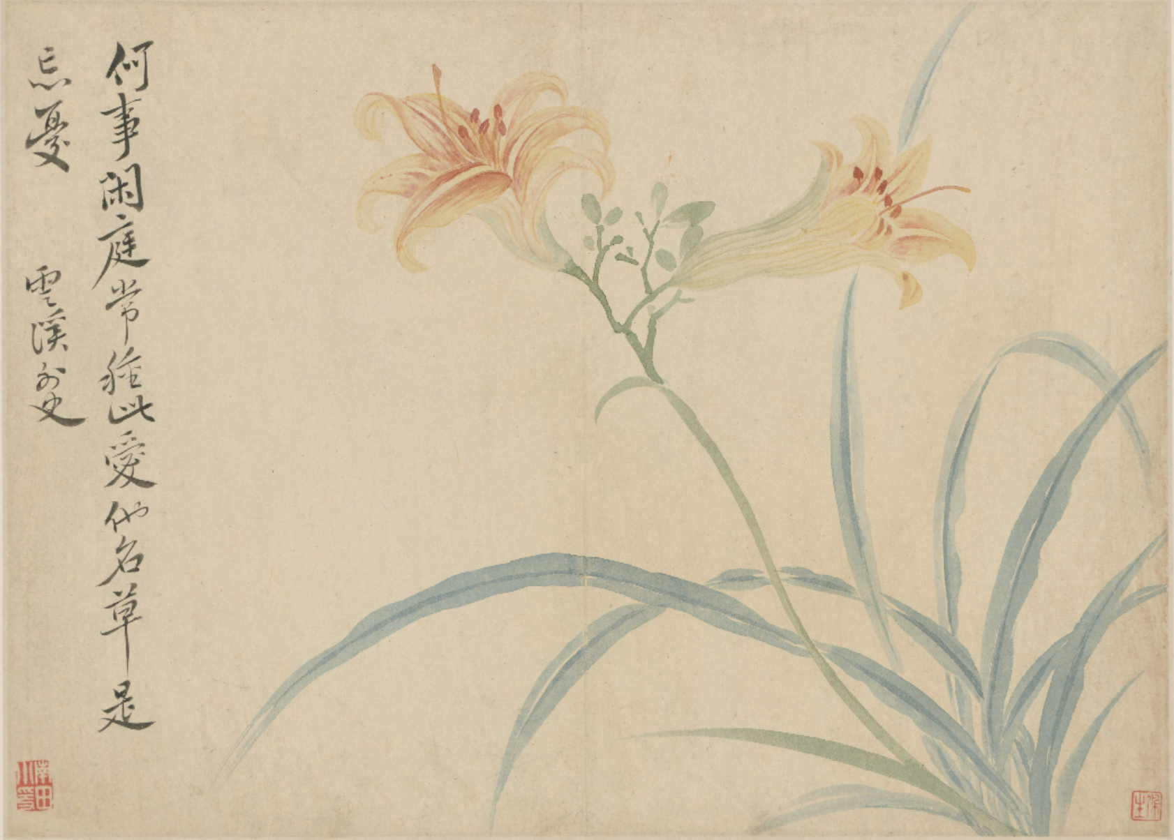 Qing Dynasty, Yun Shouping, Xuanhua This painting is selected from Yun Shouping's